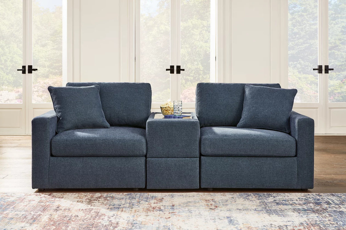 Modmax 3-Piece Sectional Sofa and 2-Piece Sectional Loveseat In Ink