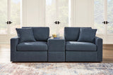 Modmax 3-Piece Sectional Sofa and 2-Piece Sectional Loveseat In Ink