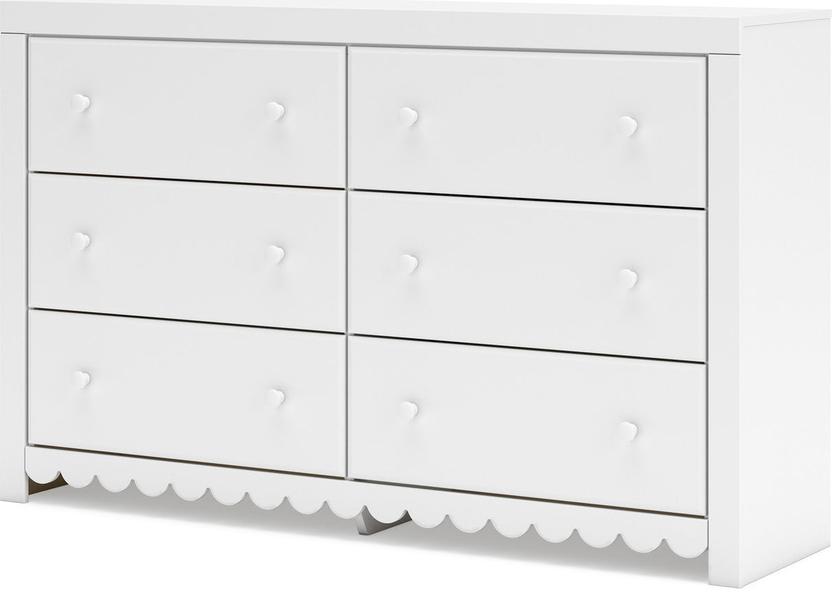 Mollviney Youth Panel Bedroom Set In White