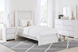 Mollviney Youth Panel Storage Bedroom Set In White
