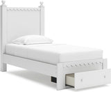 Mollviney Youth Panel Storage Bedroom Set In White
