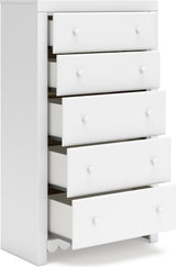 Mollviney Youth Panel Storage Bedroom Set In White