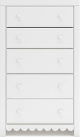 Mollviney Youth Panel Storage Bedroom Set In White