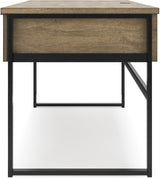 Montia 67 Inch Home Office Desk Set In Light Brown