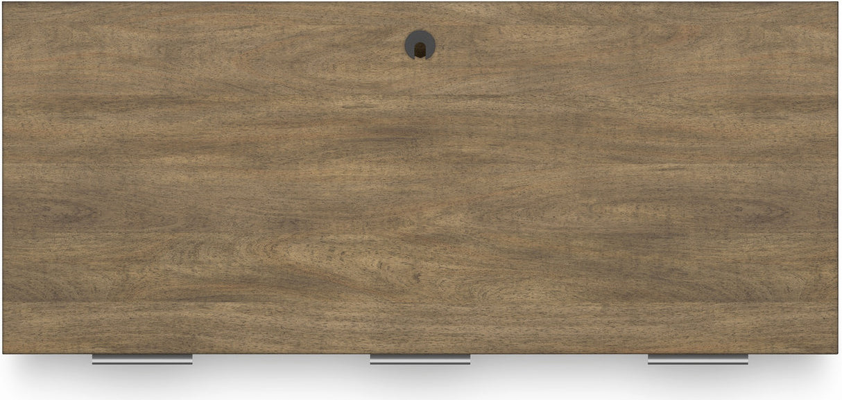 Montia 67 Inch Home Office Desk Set In Light Brown