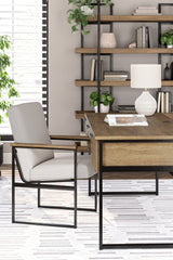 Montia 67 Inch Home Office Desk Set In Light Brown