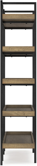 Montia 67 Inch Home Office Desk Set In Light Brown