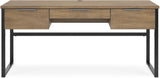 Montia 67 Inch Home Office Desk Set In Light Brown