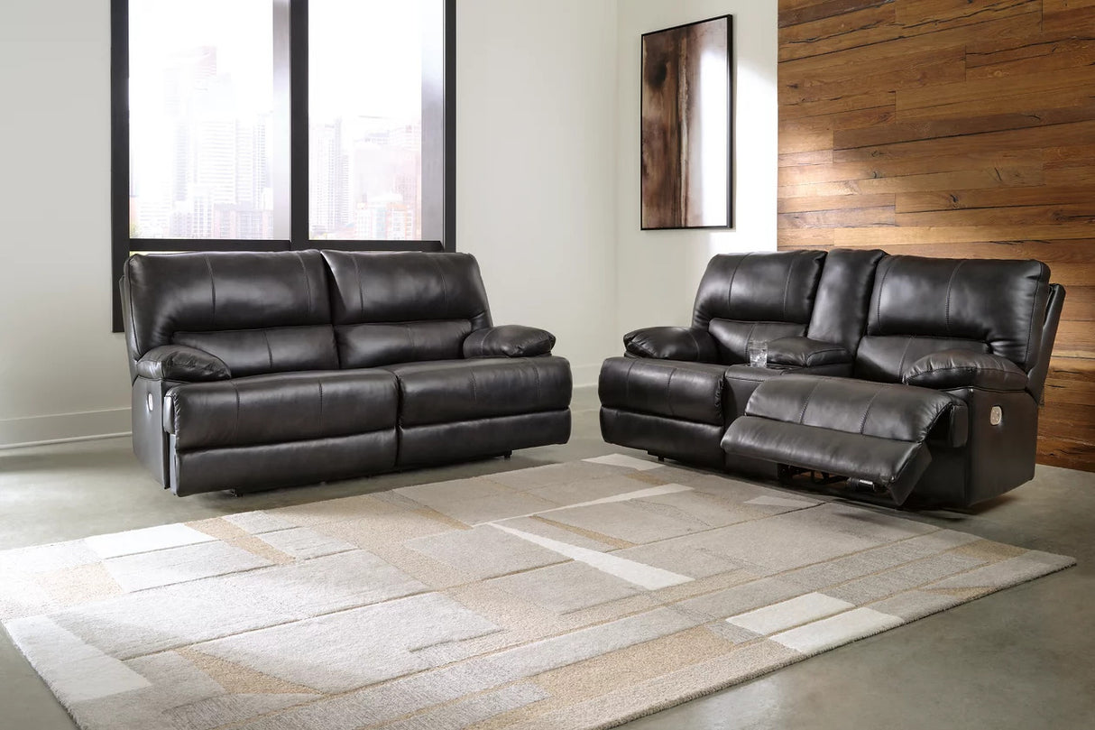 Mountainous Power Reclining Living Room Set In Eclipse