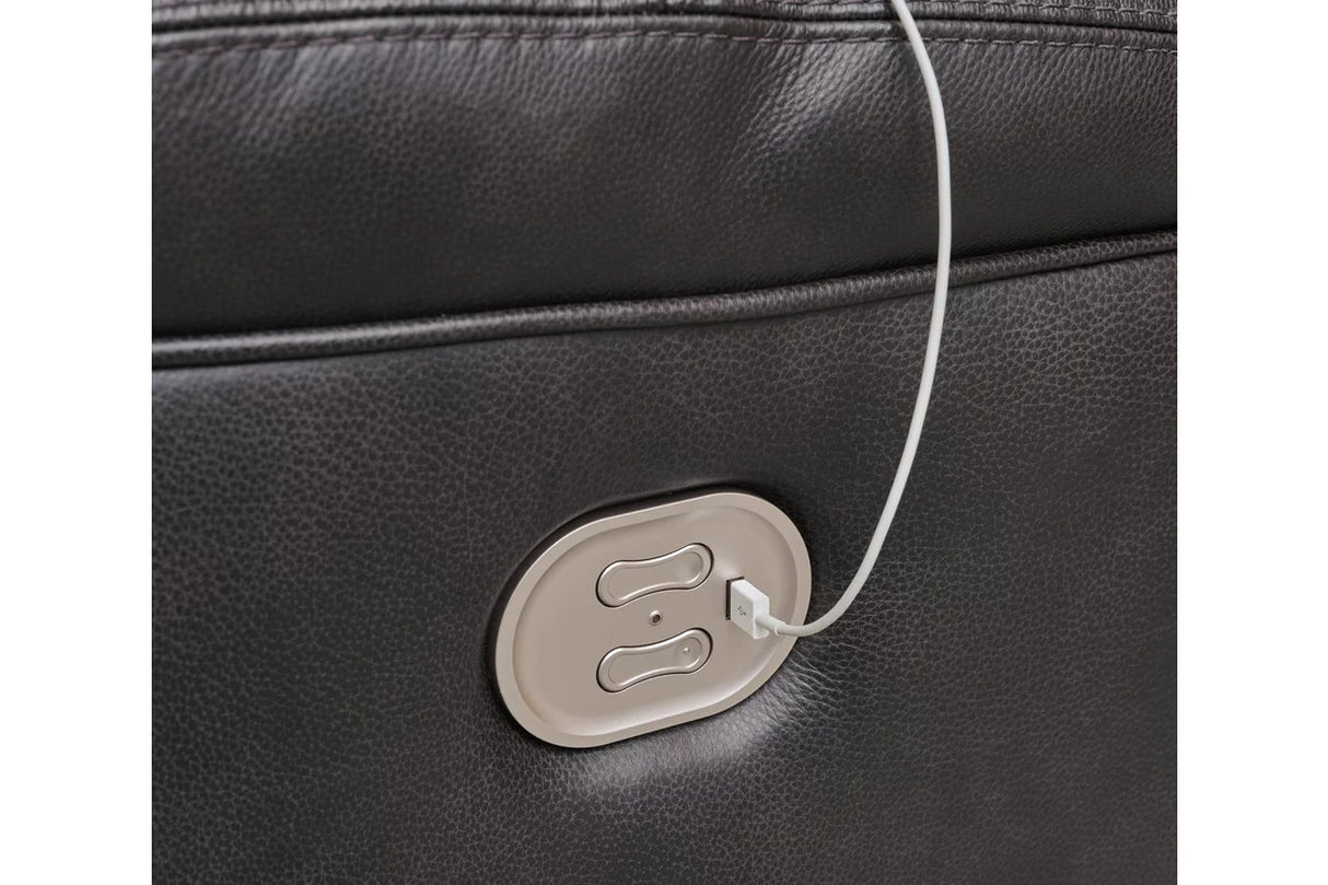 Mountainous Power Reclining Living Room Set In Eclipse