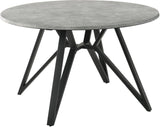 Neil Concrete And Gunmetal Dining Room Set