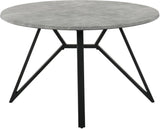 Neil Concrete And Gunmetal Dining Room Set