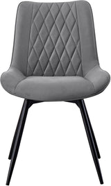 Neil Concrete And Gunmetal Dining Room Set