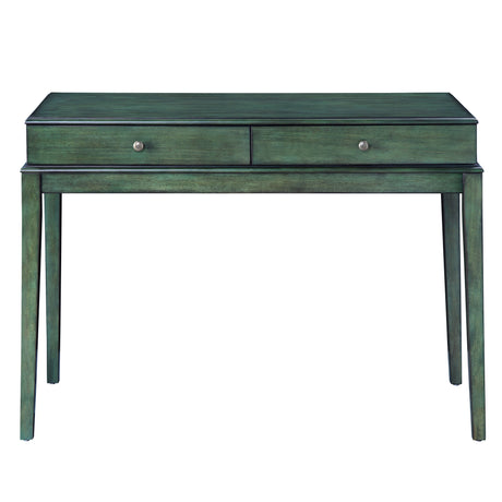 Manas Antique Green Finish Writing Desk