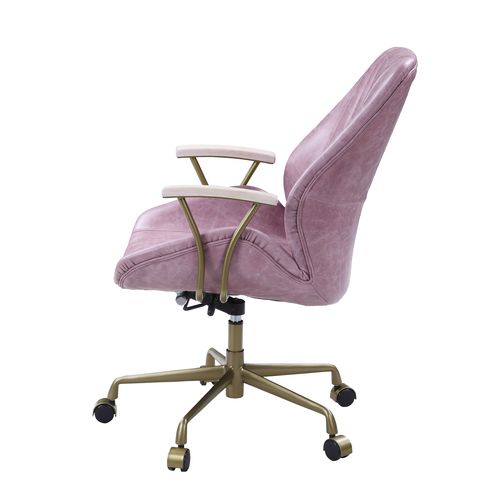 Hamilton Pink Top Grain Leather Office Chair
