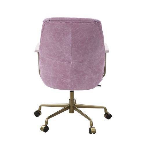 Hamilton Pink Top Grain Leather Office Chair