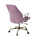 Hamilton Pink Top Grain Leather Office Chair