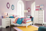 Paxberry Whitewash Youth Panel Bedroom Set