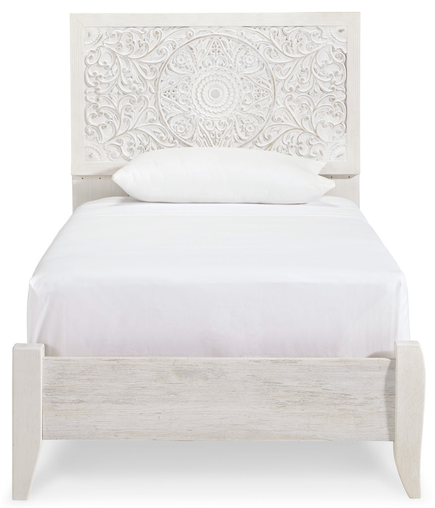 Paxberry Whitewash Youth Panel Bedroom Set