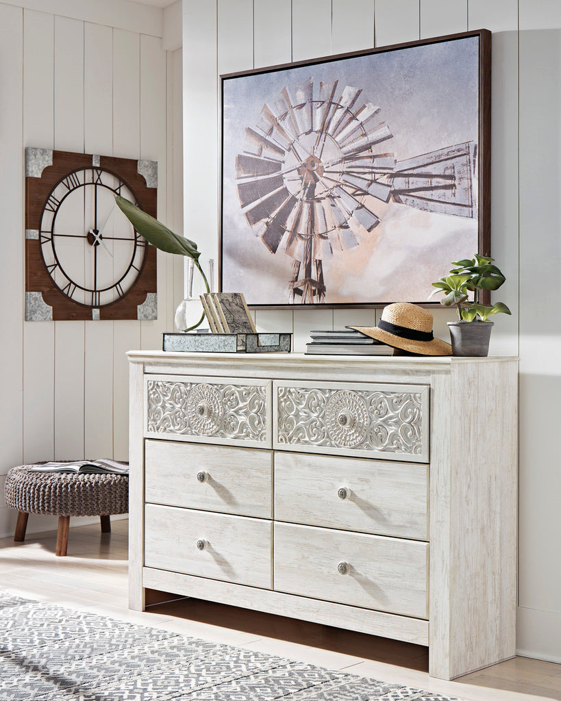 Paxberry Whitewash Youth Panel Bedroom Set