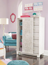 Paxberry Whitewash Youth Panel Bedroom Set
