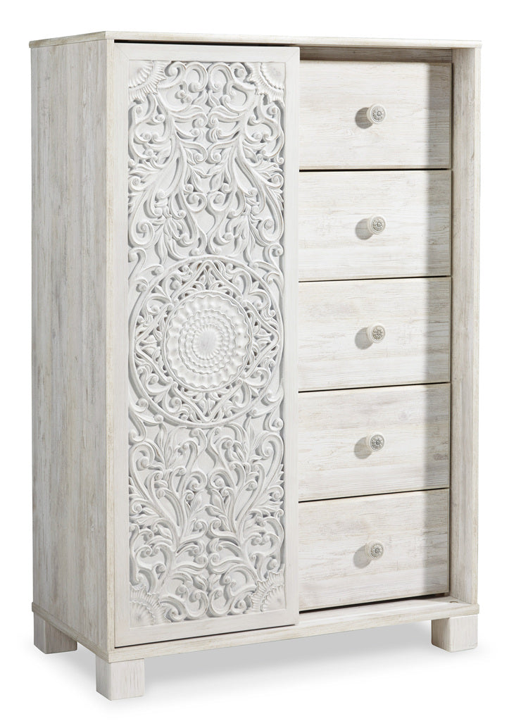 Paxberry Whitewash Youth Panel Bedroom Set