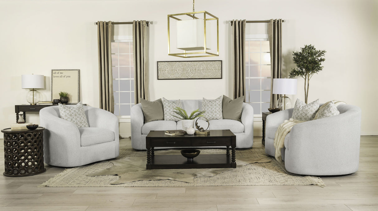 Rainn Latte Upholstered Living Room Set
