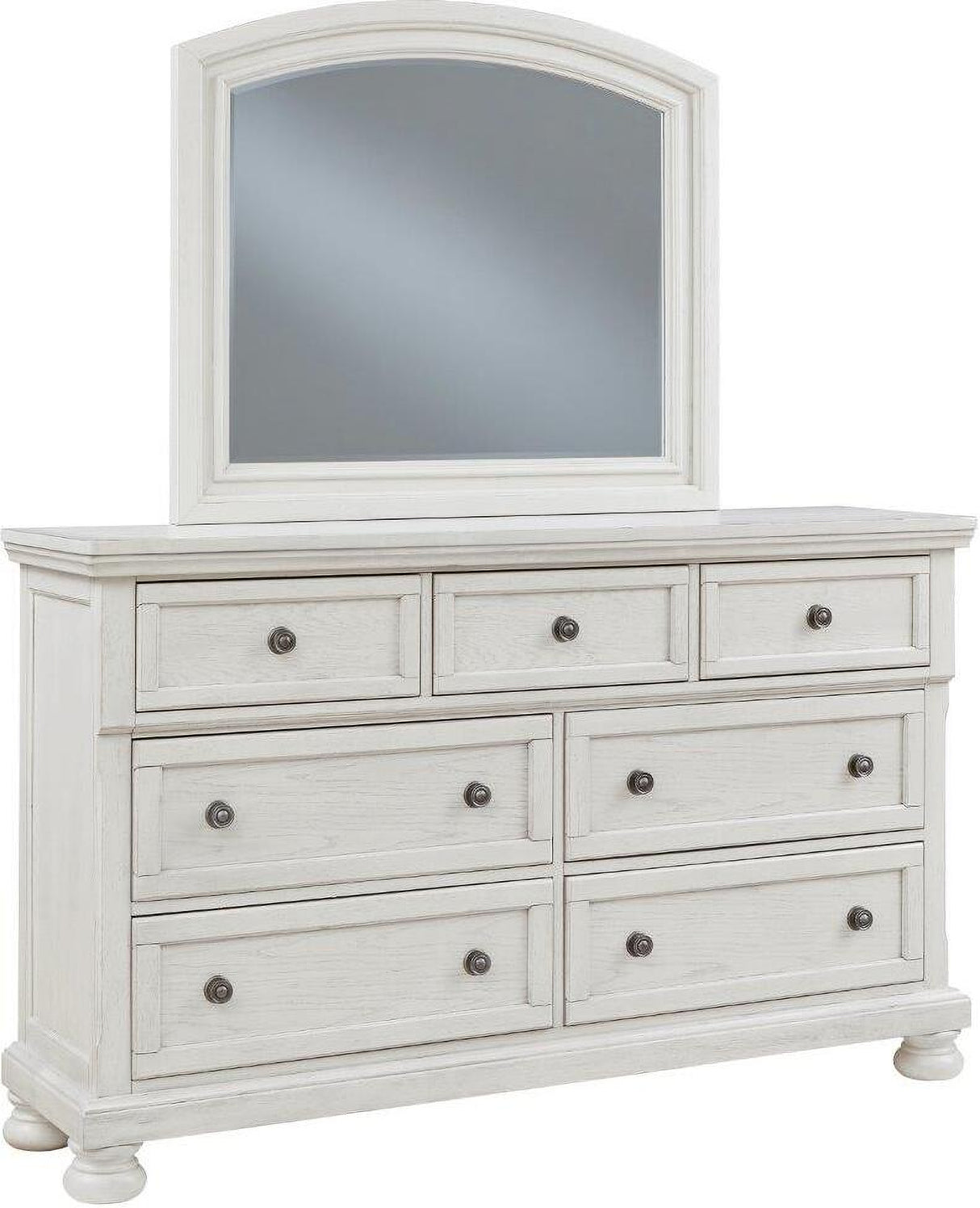 Robbinsdale Antique White Sleigh Storage Bedroom Set