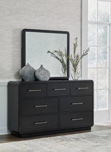 Rowanbeck Panel Bedroom Set In Black and Gray