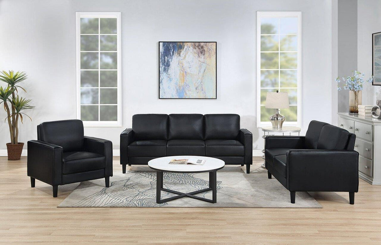 Ruth Living Room Set In Black