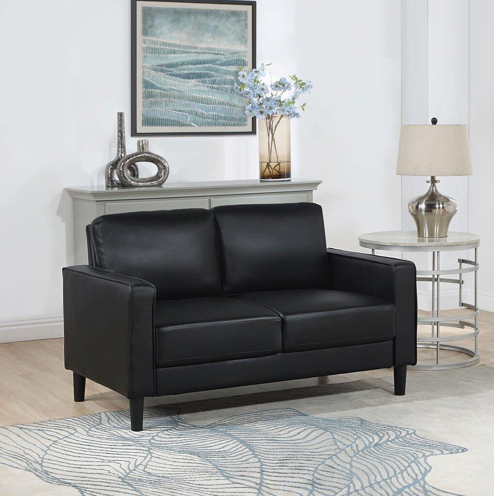 Ruth Living Room Set In Black