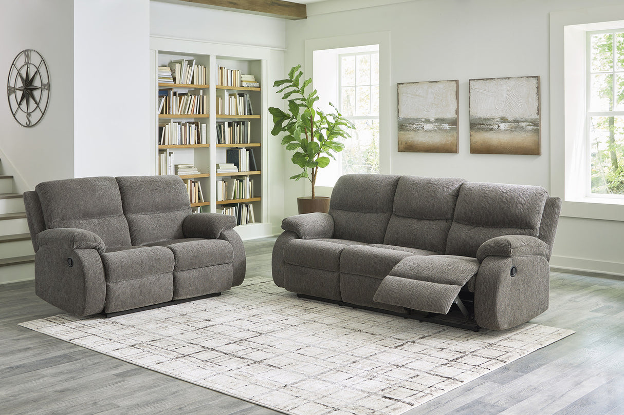 Scranto Reclining Living Room Set In Brindle