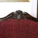 Matteo Burgundy/Brown Loveseat