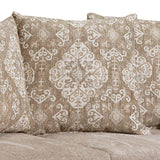 Panozzo Beige/Walnut Loveseat