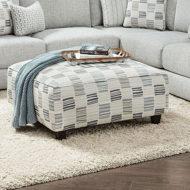 Pelham Gray Ottoman