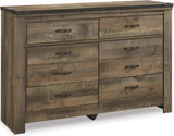Trinell Brown Youth Bookcase Storage Bedroom Set