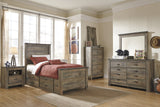 Trinell Brown Youth Panel Bedroom Set with Drawer Storage