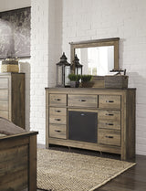Trinell Brown Youth Storage Bookcase Bedroom Set