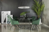 Veena Chrome Dining Room Set