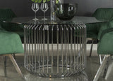 Veena Chrome Dining Room Set