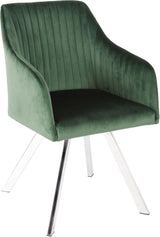 Veena Chrome Dining Room Set