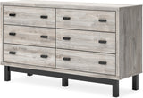 Vessalli Gray Panel Bedroom Set With Extensions