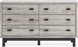 Vessalli Gray Panel Bedroom Set With Extensions