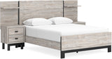 Vessalli Gray Panel Bedroom Set With Extensions
