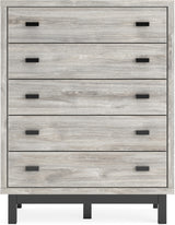 Vessalli Gray Panel Bedroom Set With Extensions