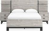 Vessalli Gray Panel Bedroom Set With Extensions