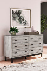 Vessalli Panel Bedroom Set In Gray