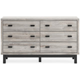 Vessalli Panel Bedroom Set In Gray