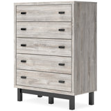 Vessalli Panel Bedroom Set In Gray