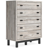 Vessalli Panel Bedroom Set In Gray